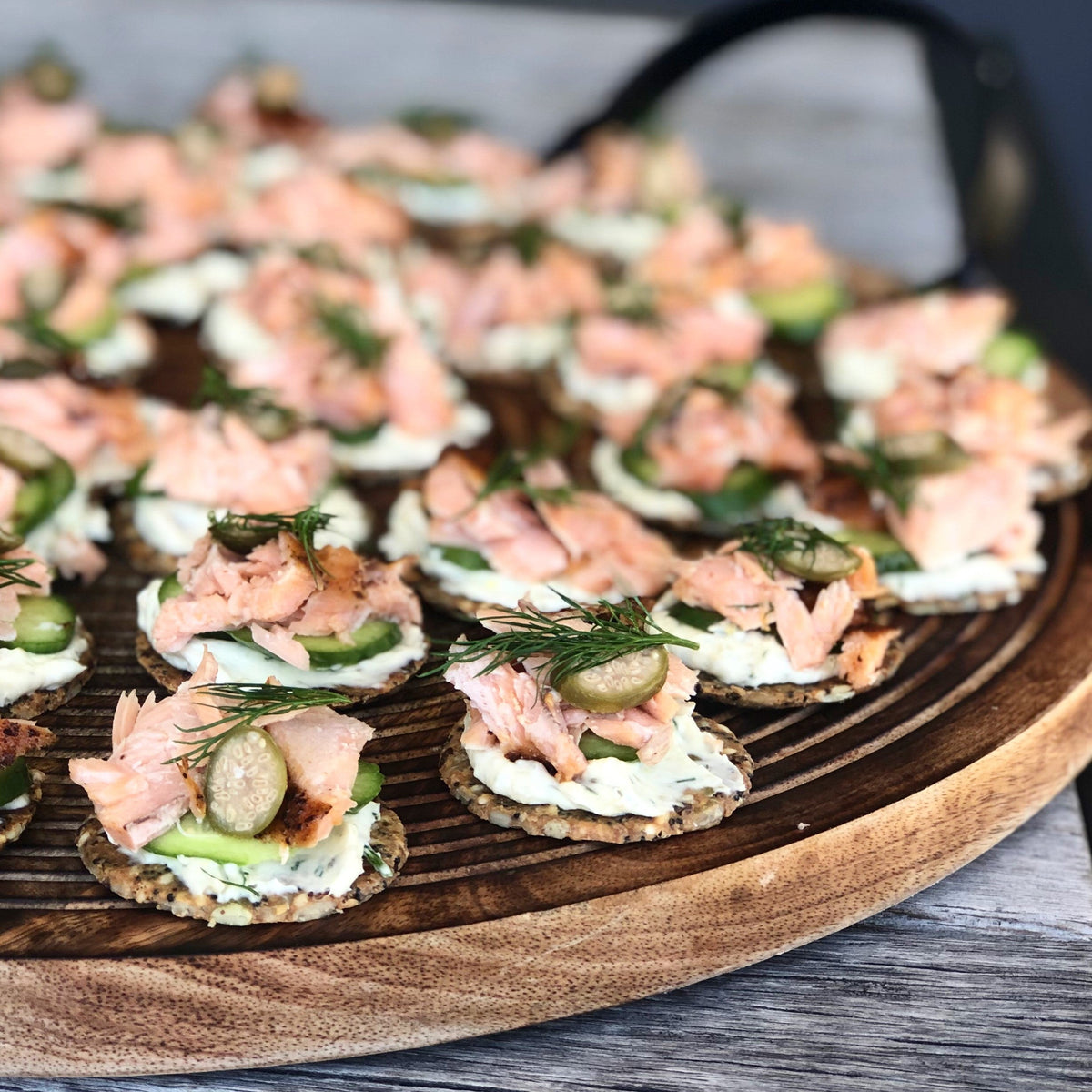 Hot Roasted Salmon Bites